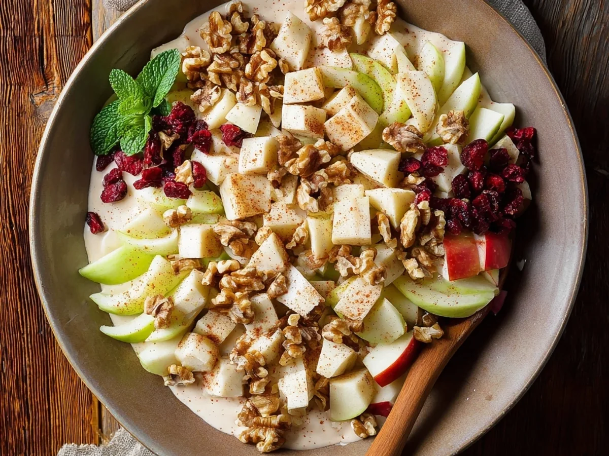 Creamy Apple Walnut Fruit Salad: Simple Refreshment - Image 1