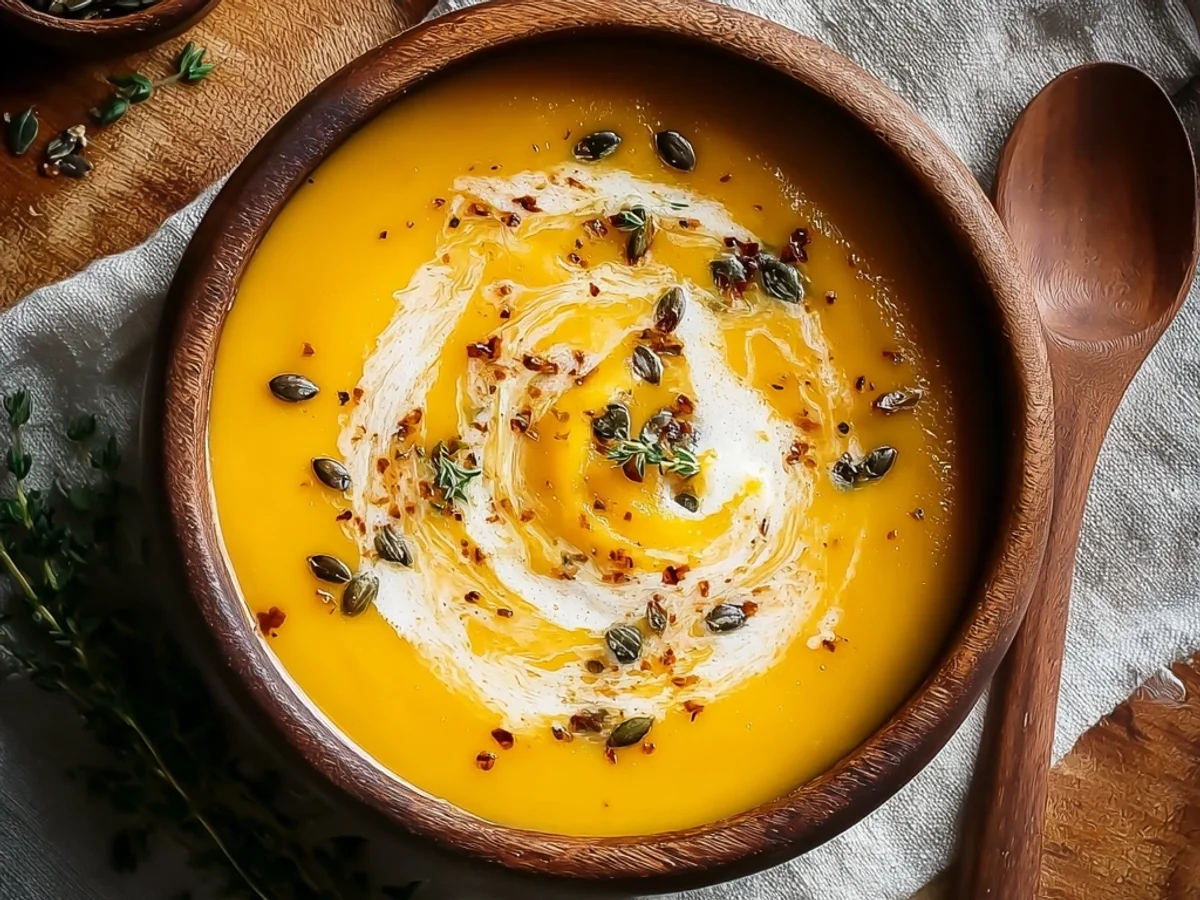 Creamy Butternut Squash Soup Recipe: A Heartwarming Bowl - Image 1