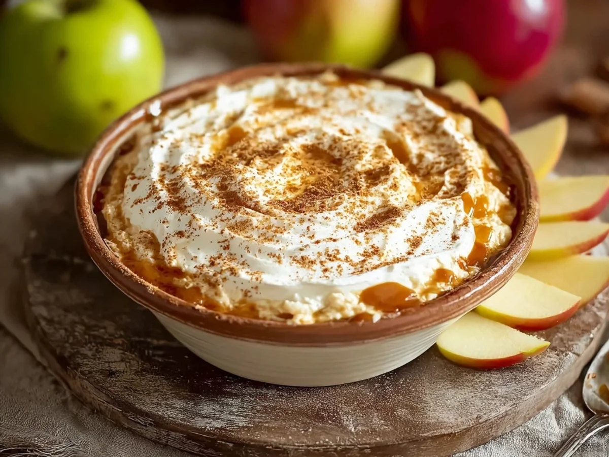 Creamy Caramel Apple Cheesecake Dip: A Fall Favorite - Image 1