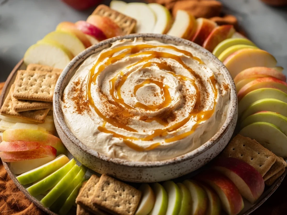 Creamy Caramel Apple Cheesecake Dip - Image 1