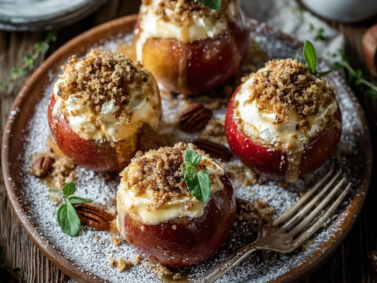 Creamy Cheesecake Stuffed Baked Apples Recipe - Image 2