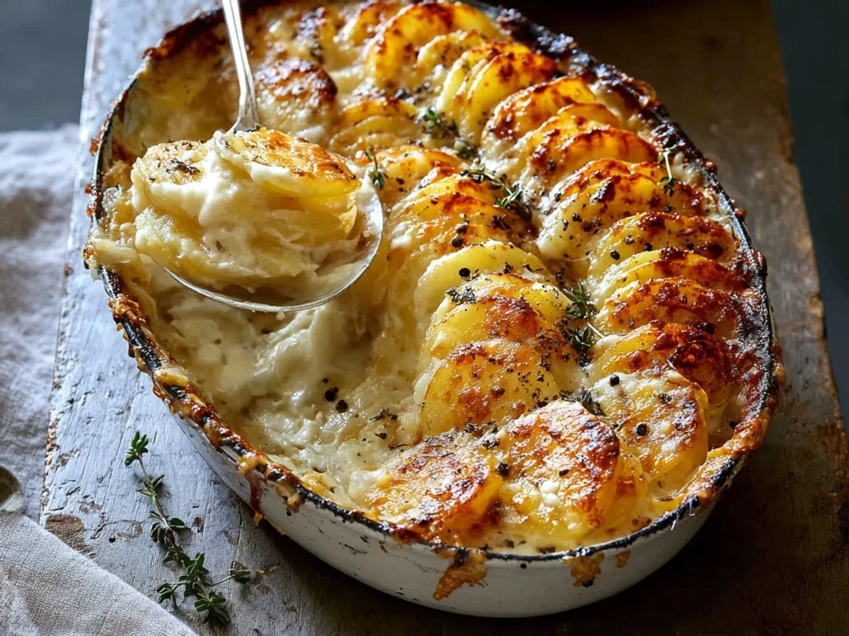 Creamy Cheesy Garlic Potatoes Gratin - Image 1