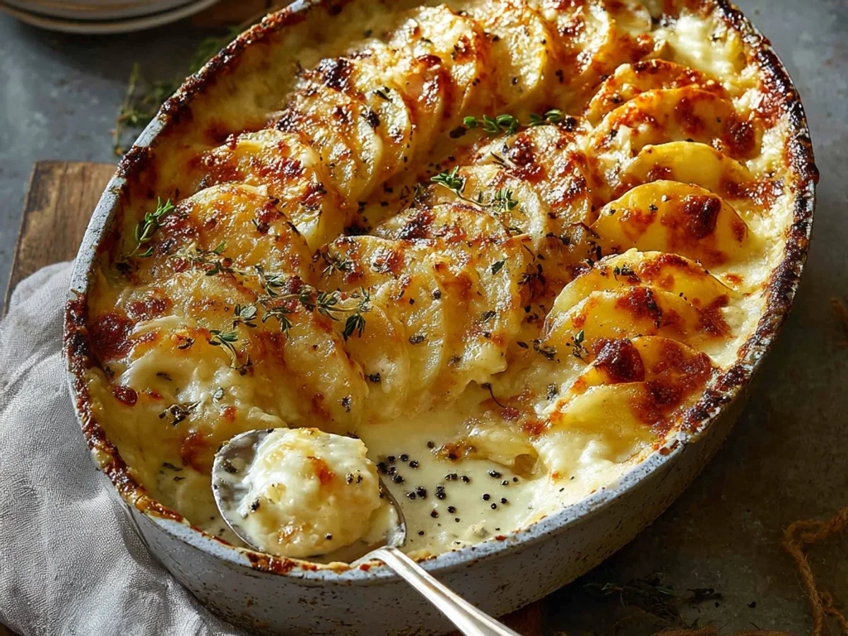 Creamy Cheesy Garlic Potatoes Gratin - Image 2