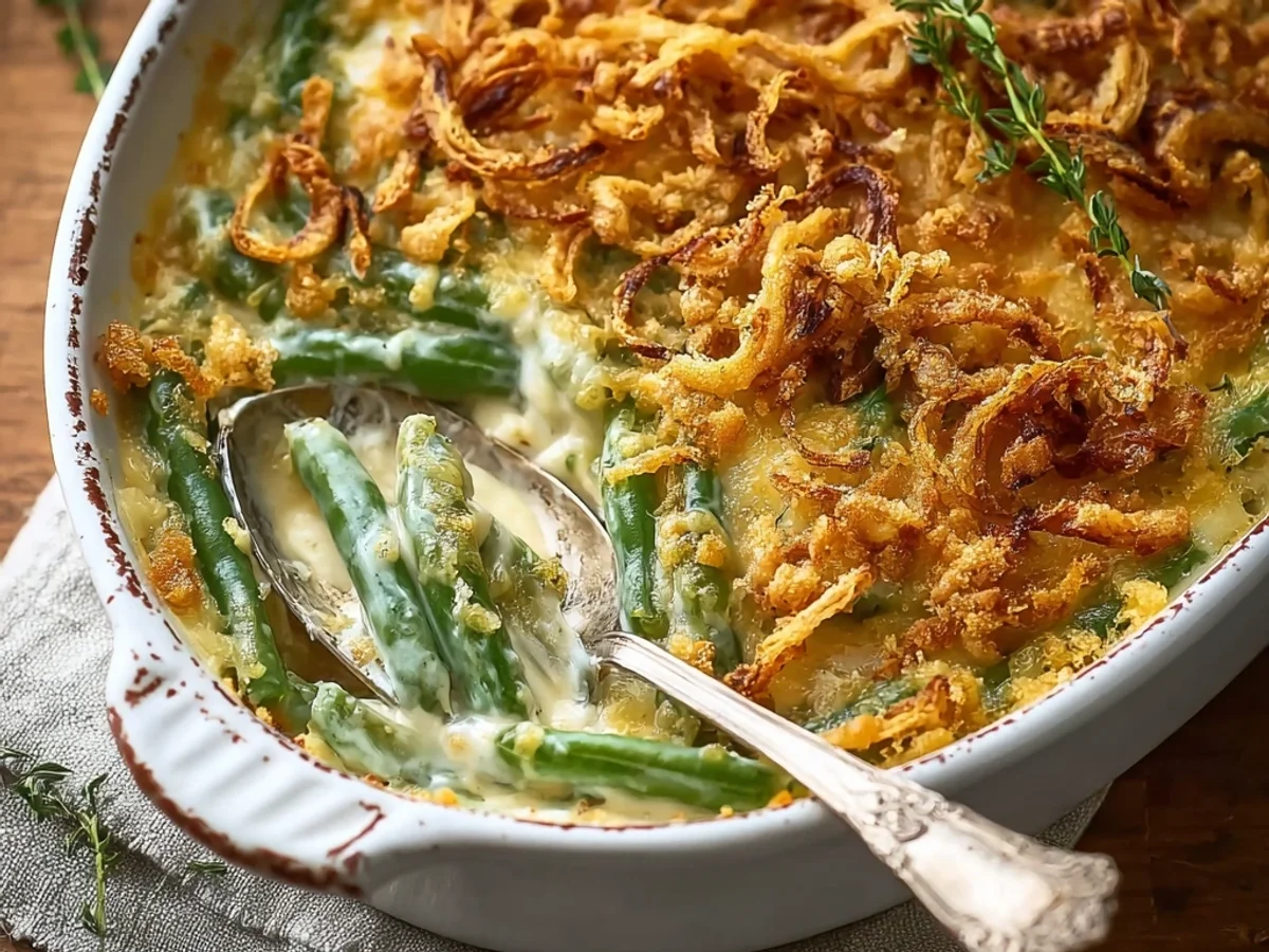 Creamy Cheesy Green Bean Casserole: Simple & Rich - Image 2