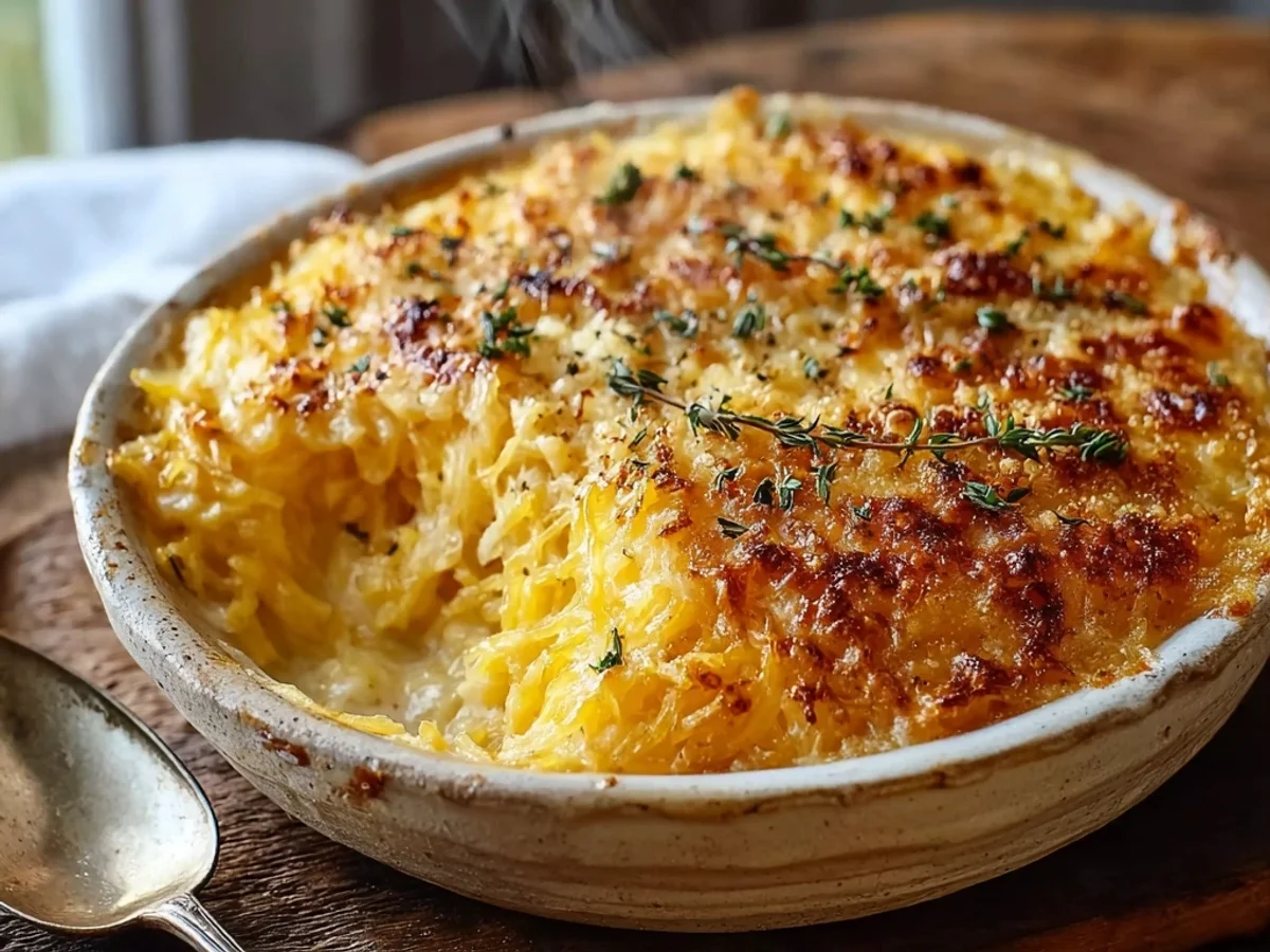 Creamy Cheesy Spaghetti Squash Au Gratin Bake - Image 2
