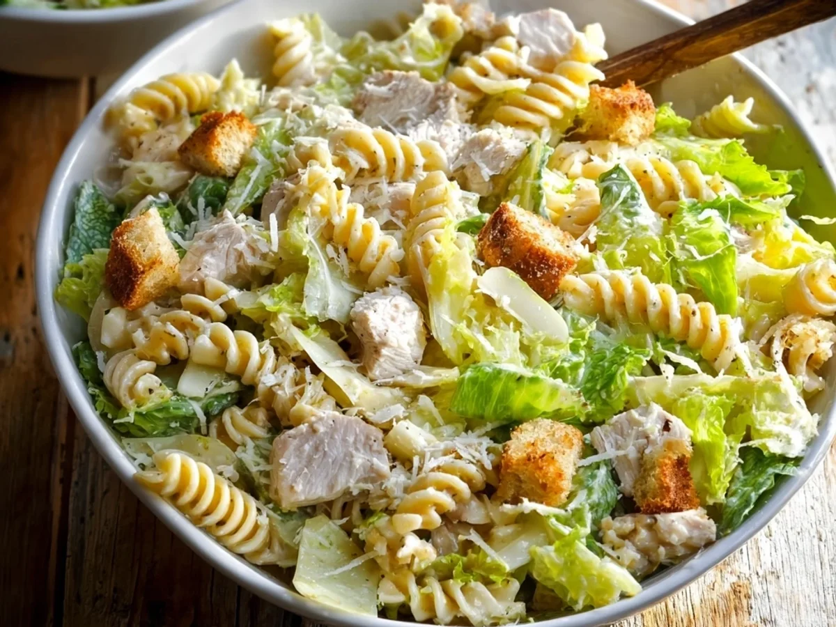 Creamy Chicken Caesar Pasta Salad: A Weeknight Favorite - Image 1