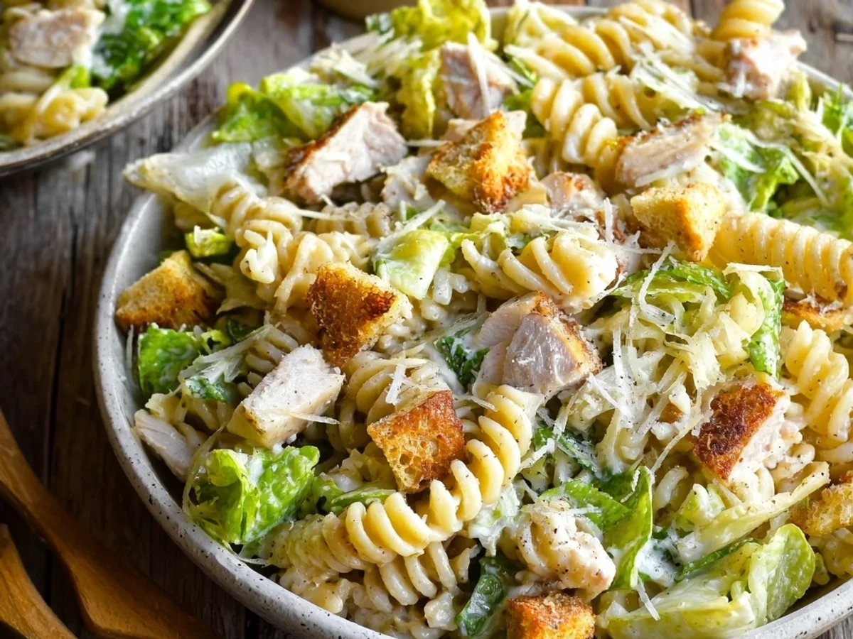Creamy Chicken Caesar Pasta Salad: A Weeknight Favorite - Image 2