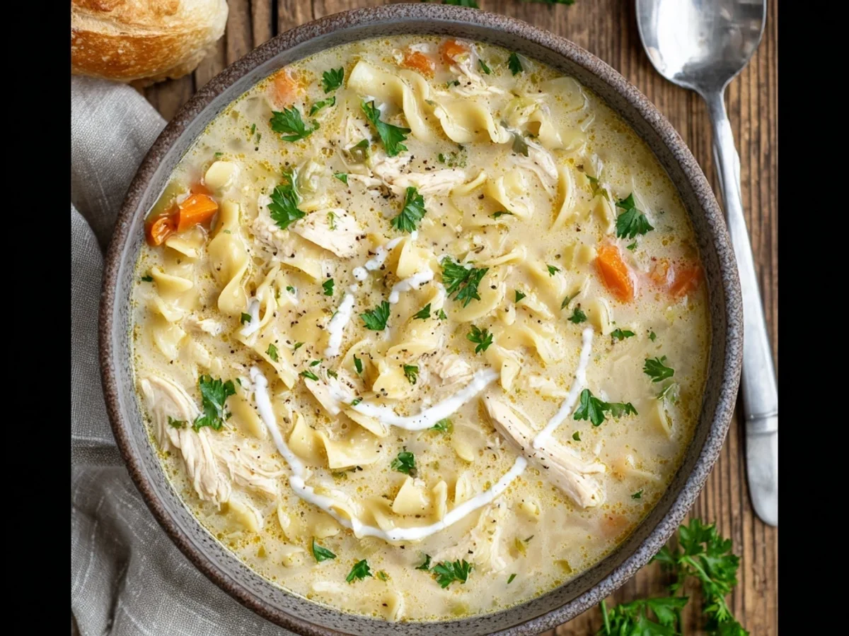 Creamy Crockpot Chicken Noodle Soup: A Weeknight Hug - Image 2