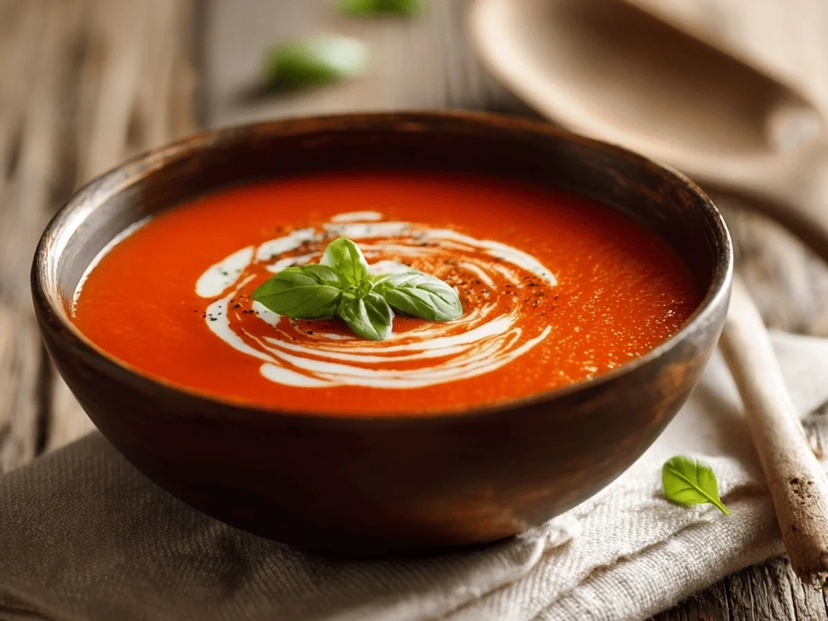 Creamy Garden Fresh Homemade Tomato Soup - Image 1