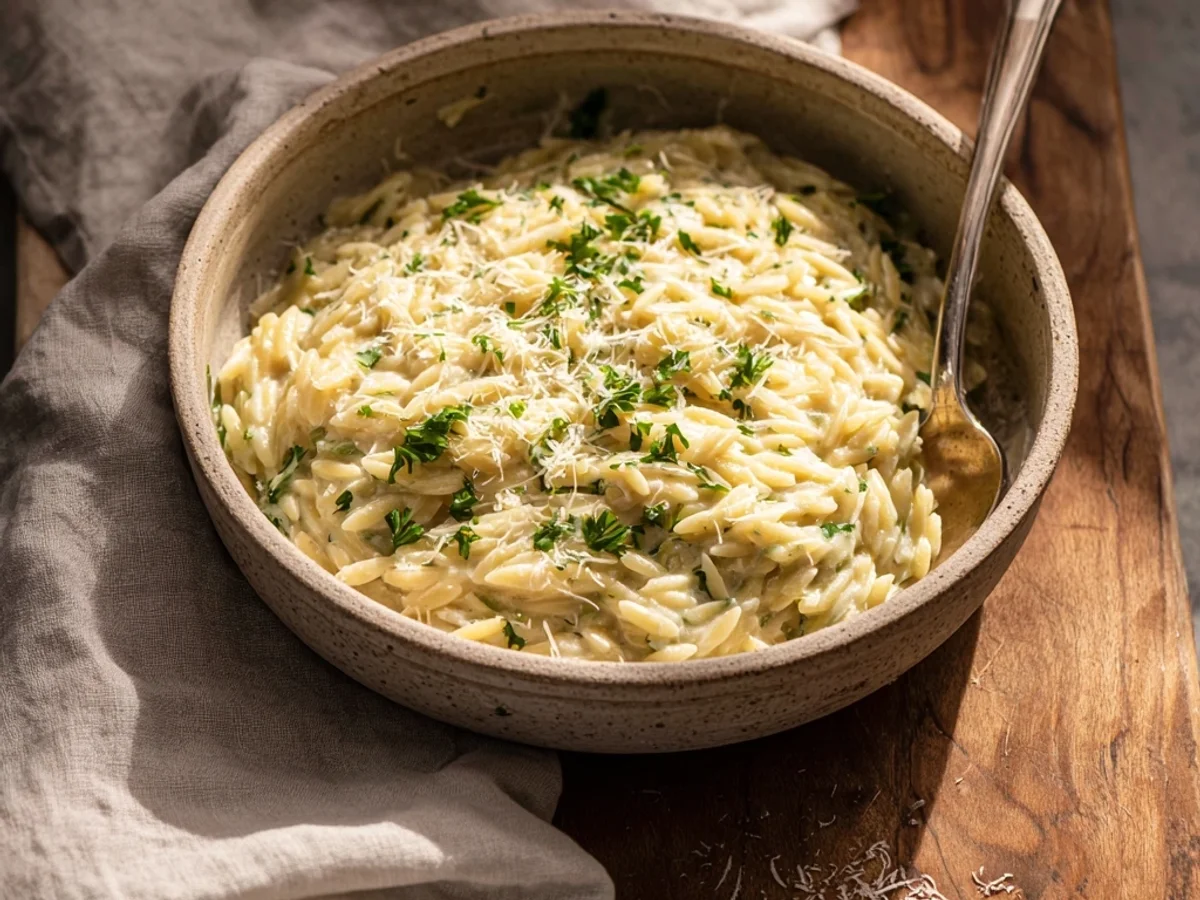Creamy Garlic Parmesan Orzo: A Weeknight Hug - Image 2