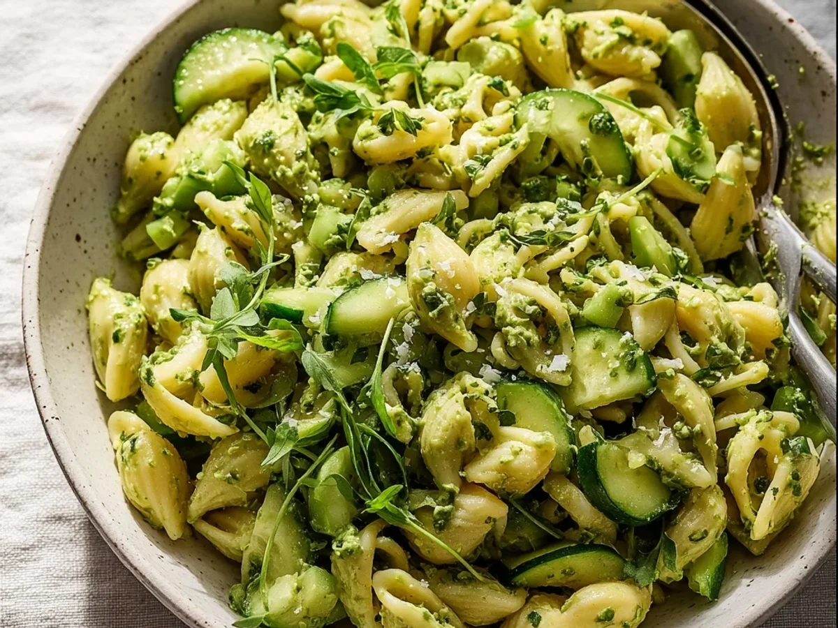 Creamy Green Goddess Pasta Salad: A Zesty Summer Favorite - Image 1