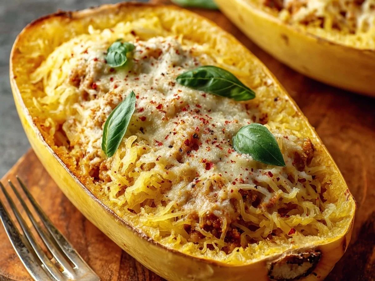 Creamy Million Dollar Spaghetti Squash Pasta Bake - Image 2