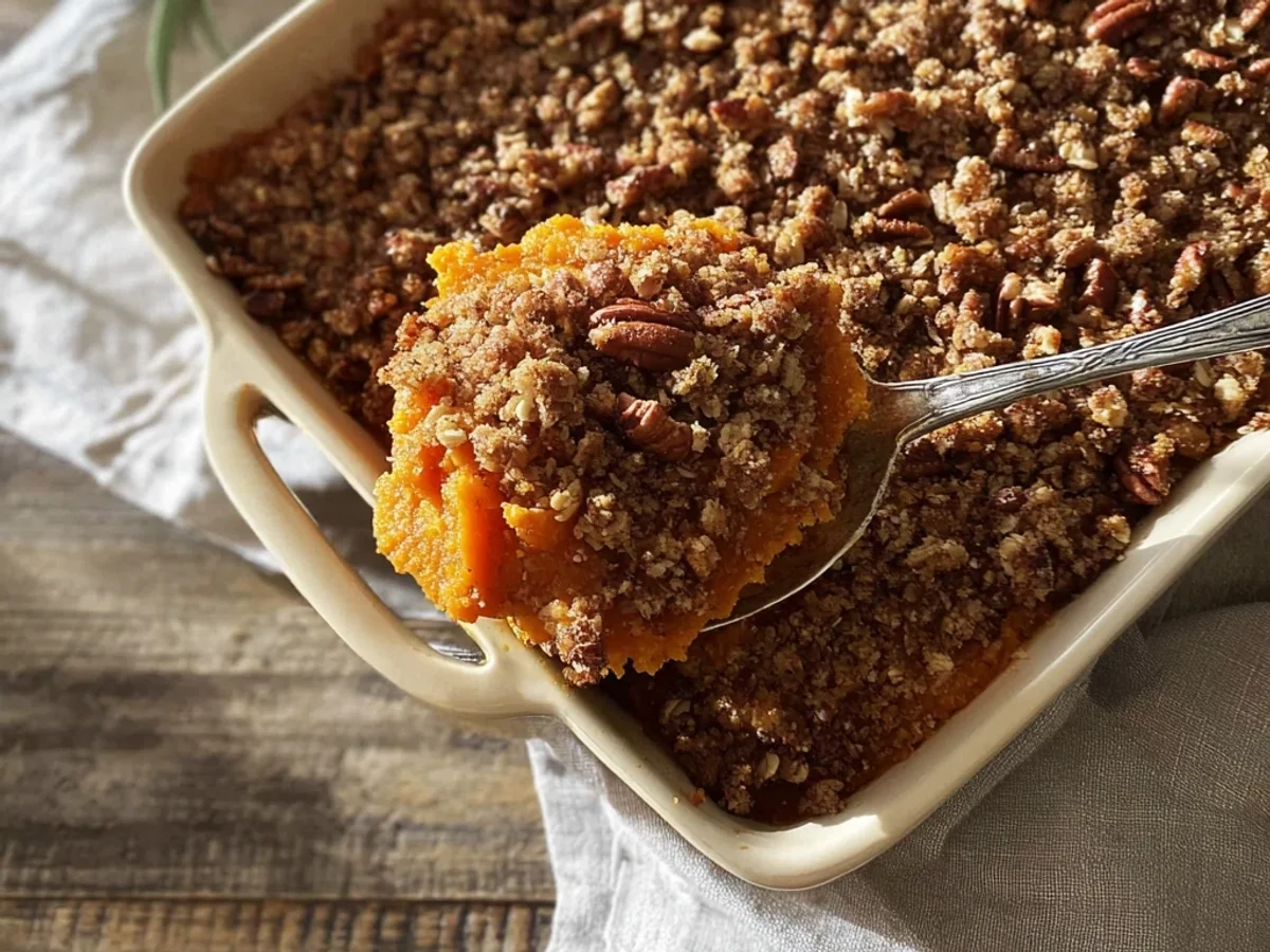 Creamy No Marshmallow Sweet Potato Casserole - Image 2
