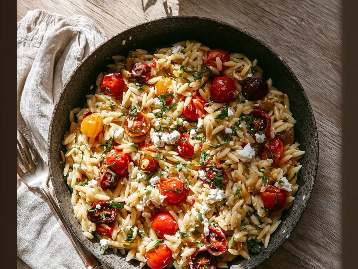 Creamy Orzo, Tomatoes, and Feta: My Simple Comfort Bowl - Image 1