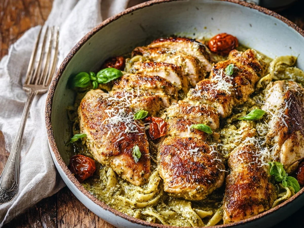 Creamy Pesto Chicken: A Weeknight Dinner Rescue - Image 2