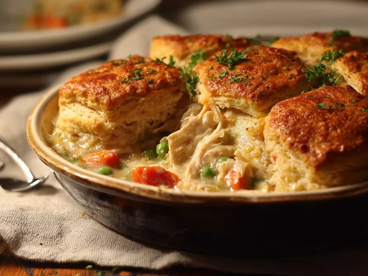 Creamy Red Lobster Biscuit Chicken Pot Pie - Image 1