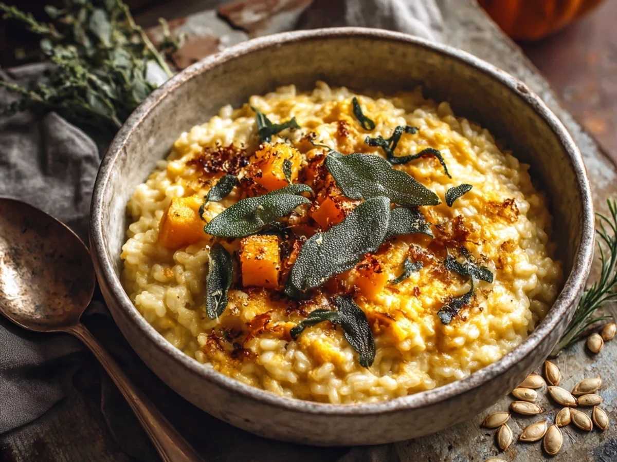 Creamy Roasted Butternut Squash Risotto, Sage - Image 1