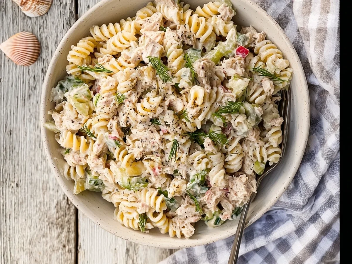 Creamy Tuna Pasta Salad: Quick & Easy Lunch - Image 1