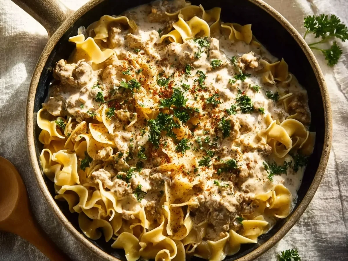 Creamy Turkey Stroganoff: Quick & Flavorful Dinner - Image 2