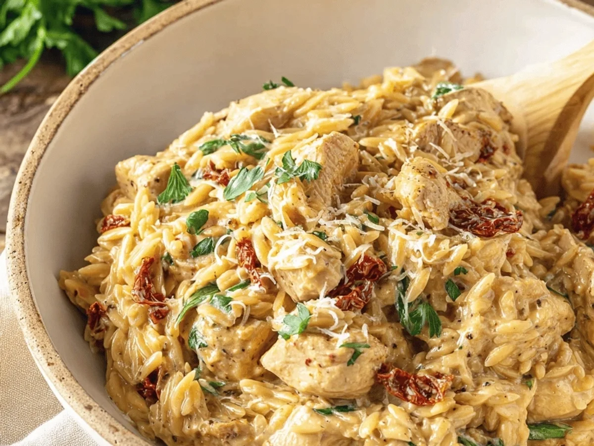 Creamy Tuscan Chicken Orzo: A Weeknight Comfort Dish - Image 2