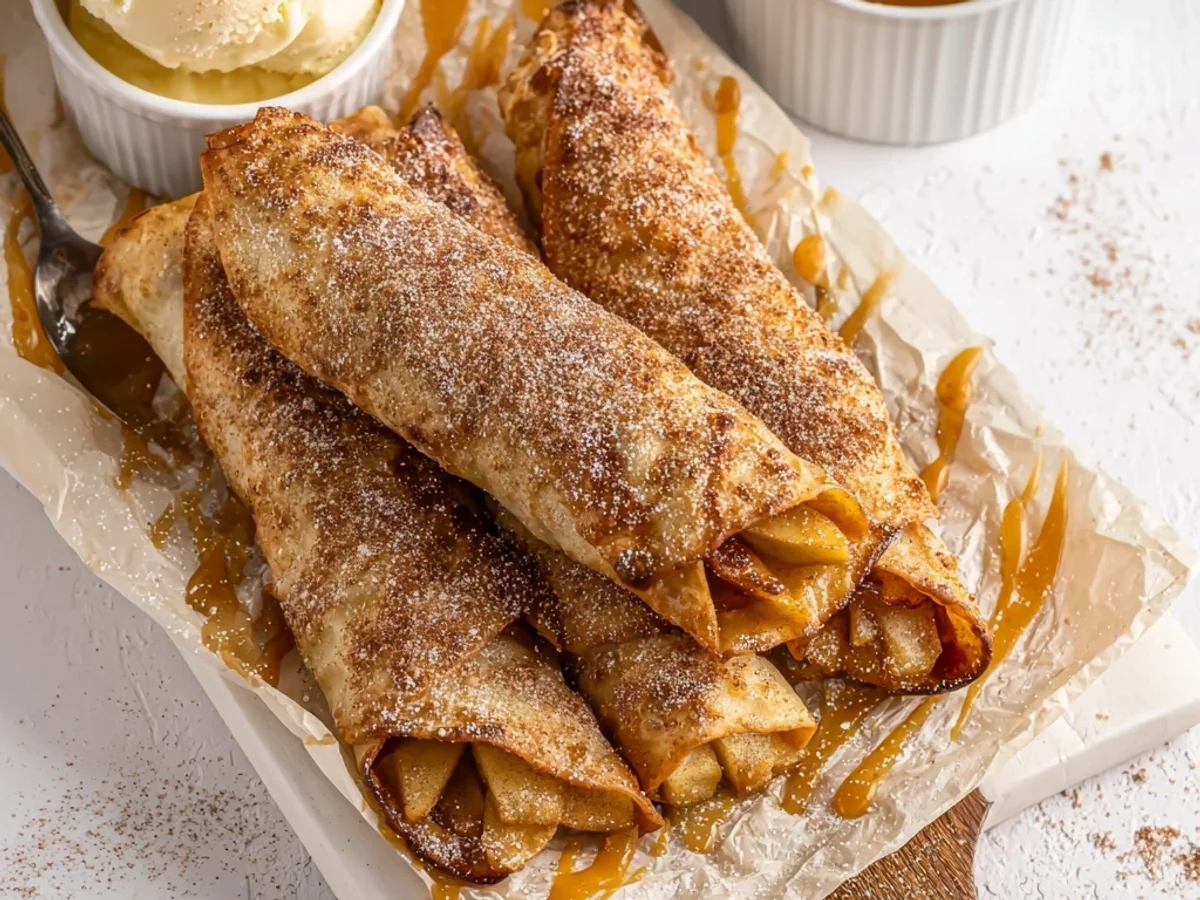 Crispy Air Fryer Apple Pie Taquitos: Sweet Bites - Image 1