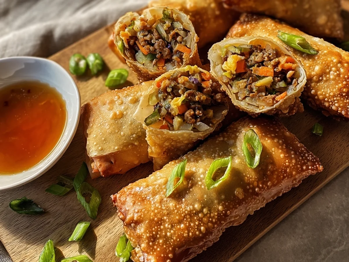 Crispy Air Fryer Egg Rolls: Golden Crunch at Home - Image 1