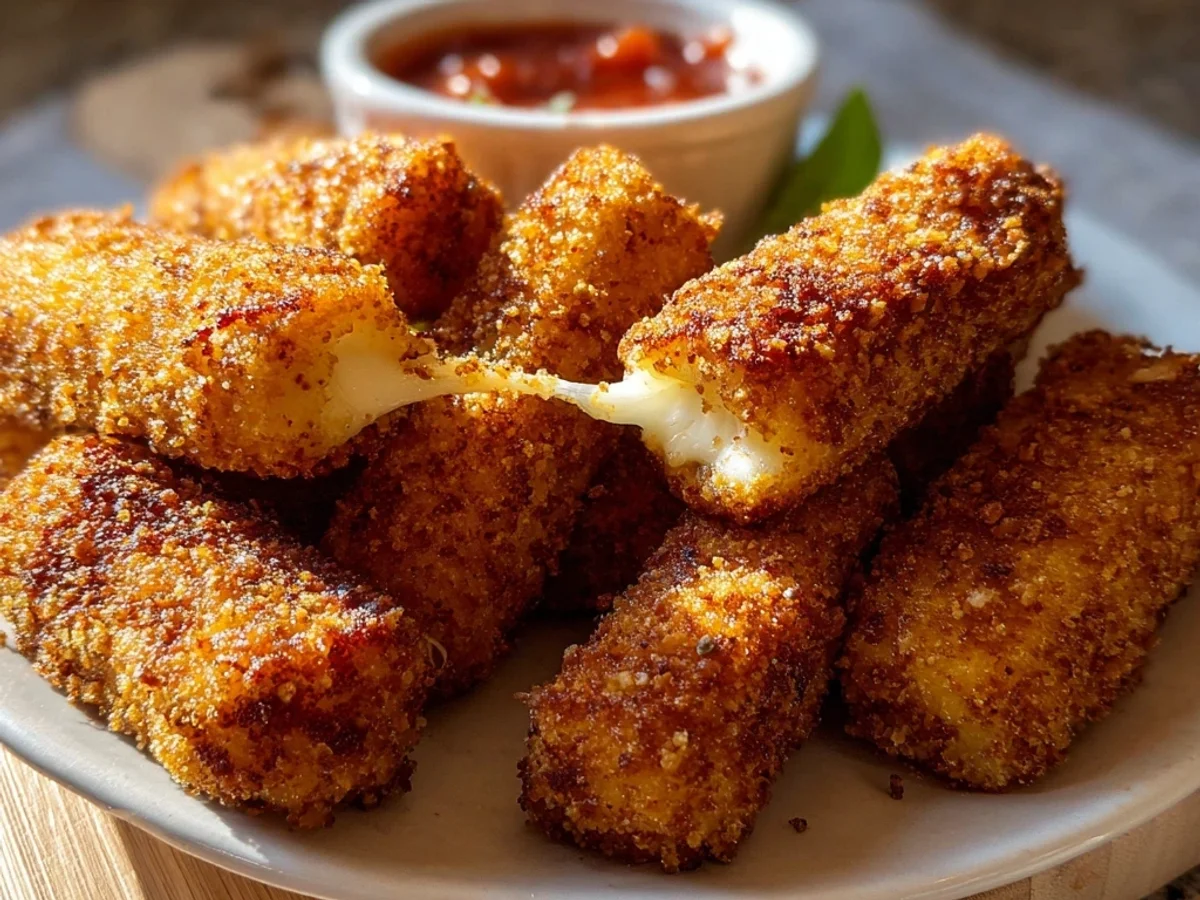Crispy Air Fryer Mozzarella Sticks: Quick Golden Bites - Image 1
