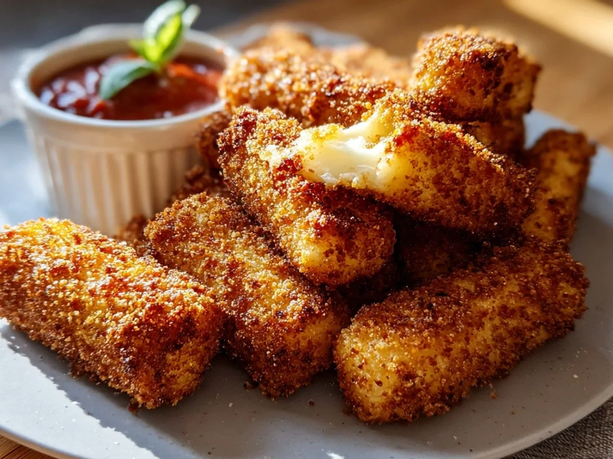 Crispy Air Fryer Mozzarella Sticks: Quick Golden Bites - Image 2