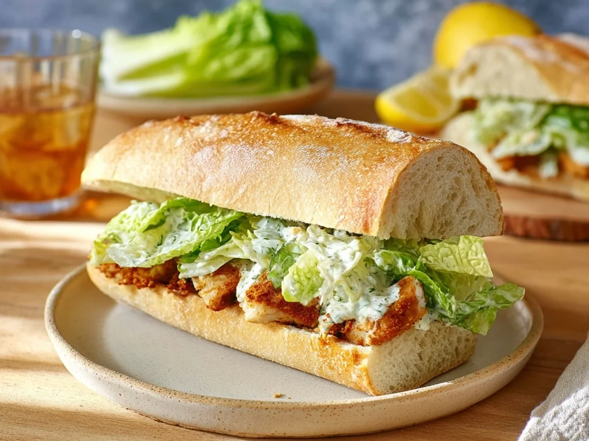 Crispy Chicken Caesar Sandwich: My Weekday Lunch Fix - Image 1