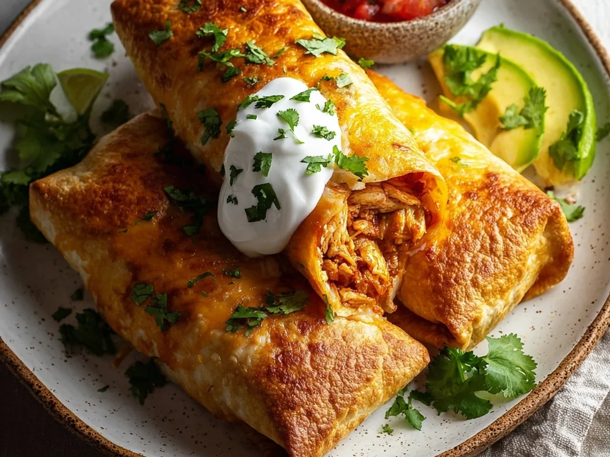Crispy Chicken Chimichangas for a Flavorful Night - Image 1