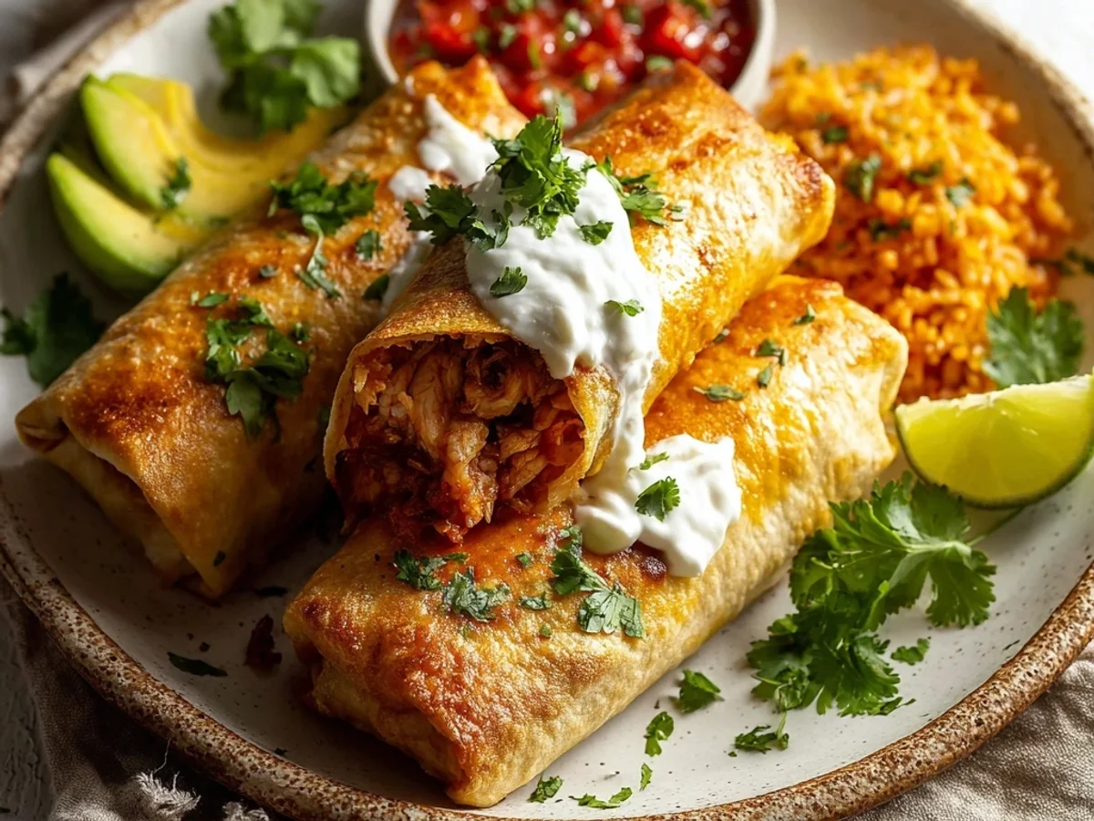 Crispy Chicken Chimichangas for a Flavorful Night - Image 2