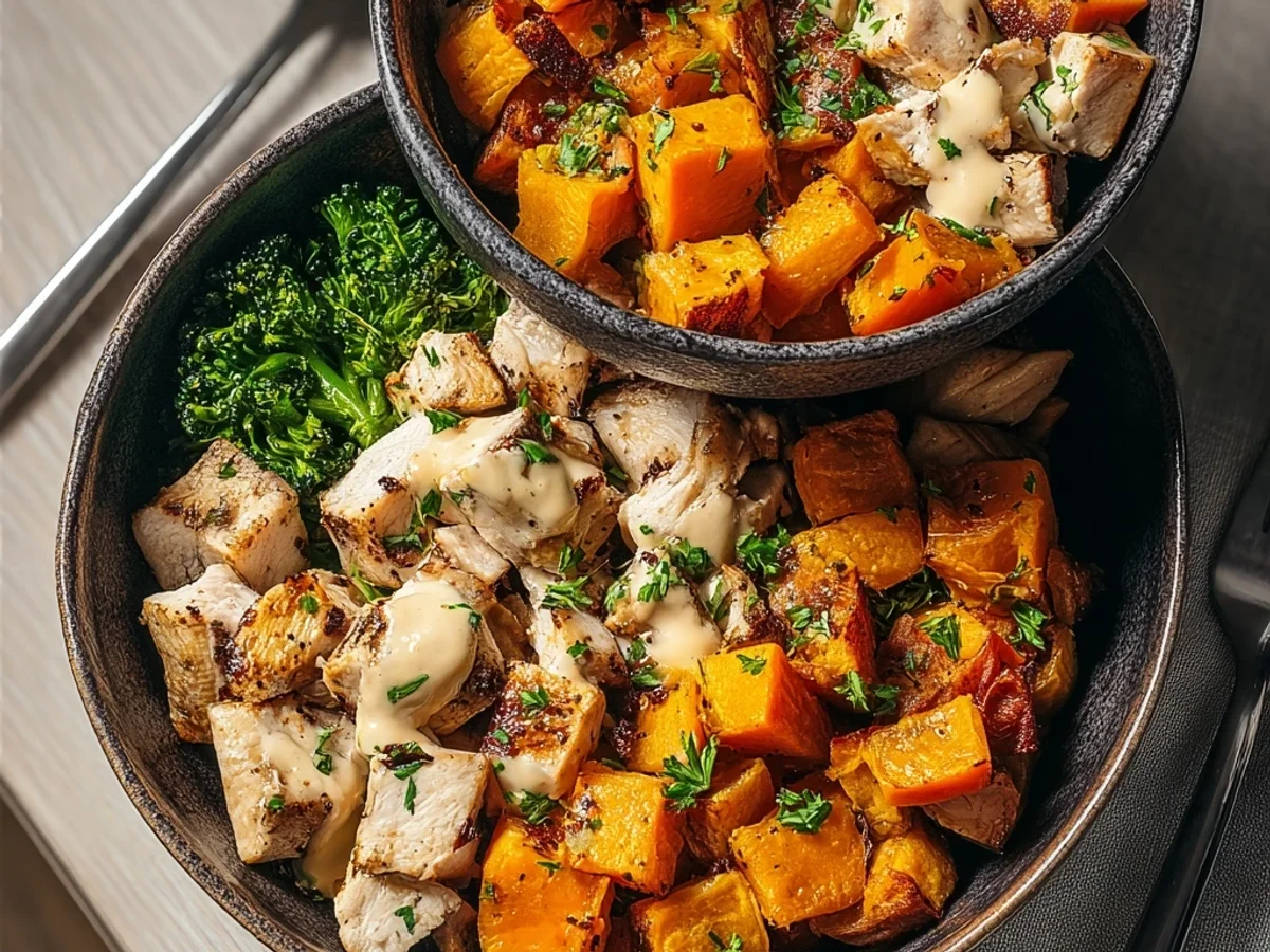 Crispy Chicken & Sweet Potato Bowls for Two - Image 2