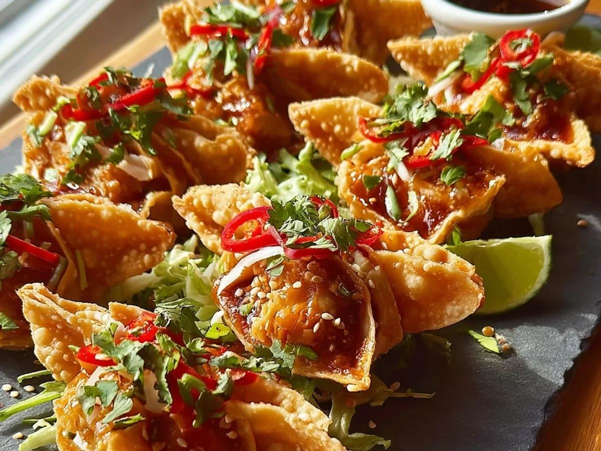 Crispy Chicken Wonton Tacos: Quick & Flavorful Bites - Image 2