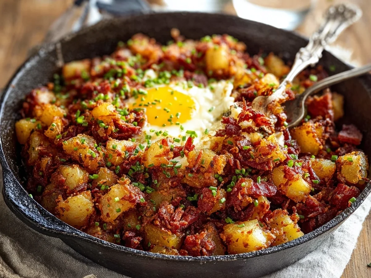Crispy Homemade Corned Beef Hash: A Weekend Treat - Image 1