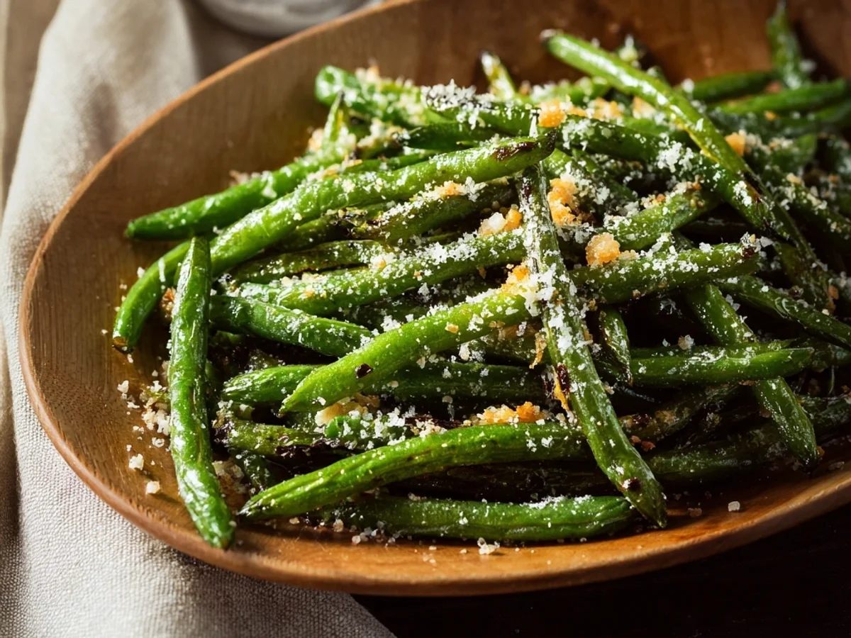 Crispy Parmesan Roasted Green Beans: Easy Side Dish - Image 1