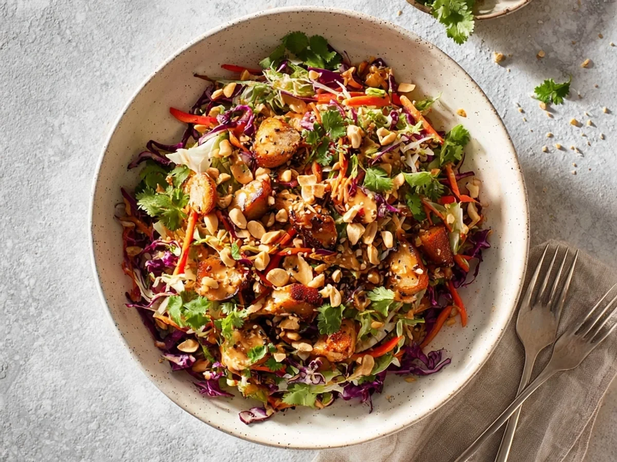 Crispy Peanut Chicken Crunch Salad: My Speedy Weeknight Fix - Image 2