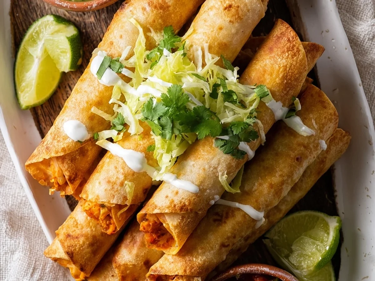 Crispy Quick Easy Chicken Flautas Recipe for Weeknights - Image 2