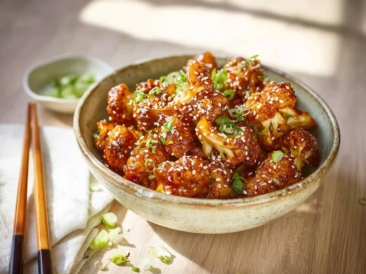 Crispy Sticky Sesame Cauliflower: A Weeknight Delight - Image 1