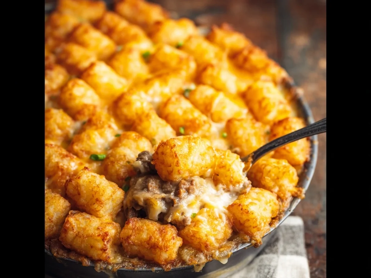 Crispy Tater Tot Casserole: A Homestyle Dinner Recipe - Image 2