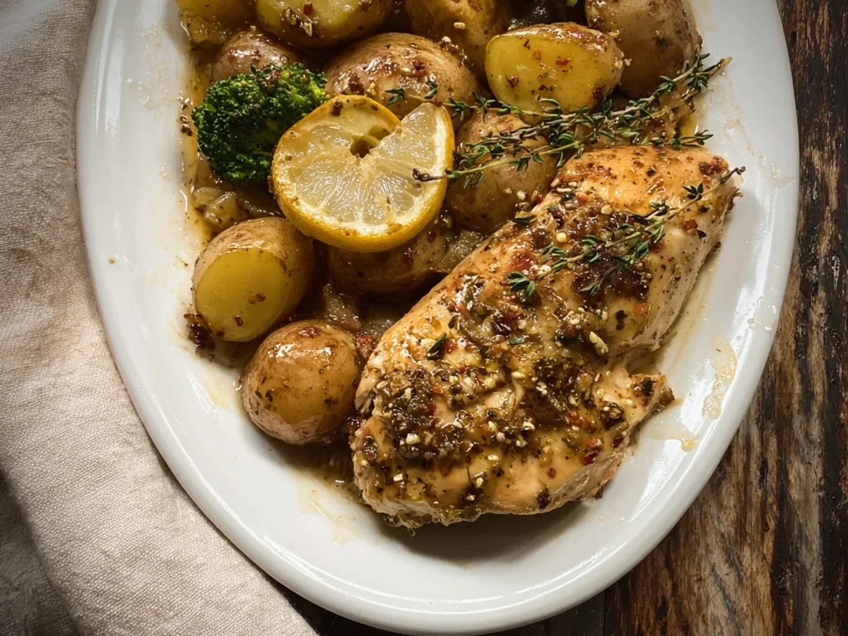 Crockpot Lemon Chicken and Potatoes: Zesty One-Pot Comfort - Image 1