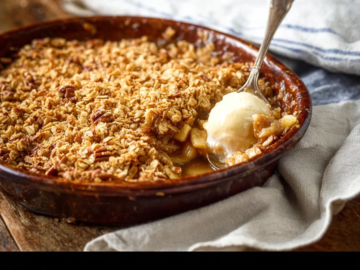 Easy Apple Crisp Recipe: Warm Spiced Crumbly Topping - Image 1