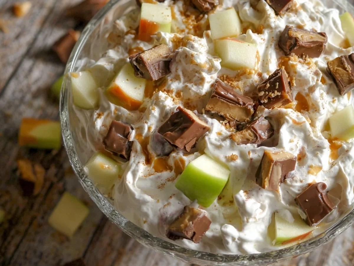 Easy Apple Snickers Salad: Sweet & Crunchy Dessert Delight - Image 2