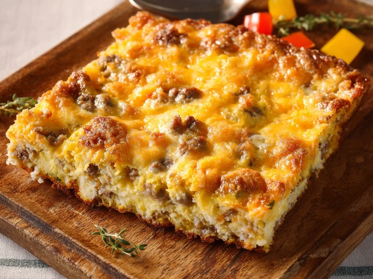 Easy Breakfast Casserole: Savory Morning Bake - Image 1