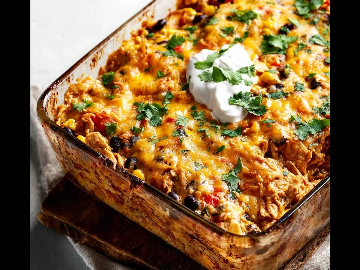 Easy Chicken Burrito Casserole Recipe: Speedy Weeknight Bake - Image 2