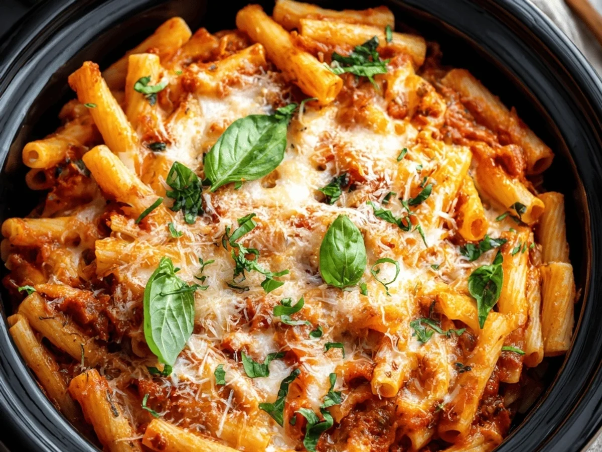 Easy Crockpot Pasta: Creamy Tomato & Sausage - Image 2