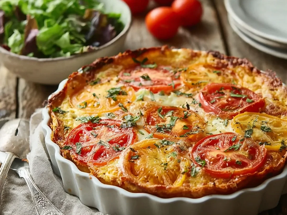 Easy Crustless Tomato Pie: Summer's Savory Slice - Image 2