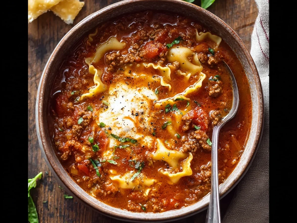 Easy Lasagna Soup: Homestyle Comfort Bowl - Image 1
