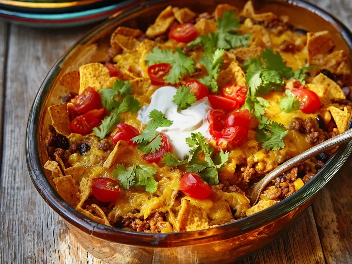 Easy Walking Taco Casserole: A Dinner Winner for Busy Nights - Image 1