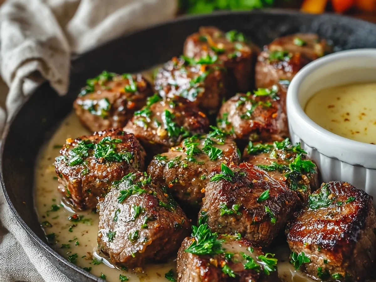 Flavorful Garlic Butter Steak Bites for Quick Dinners - Image 1