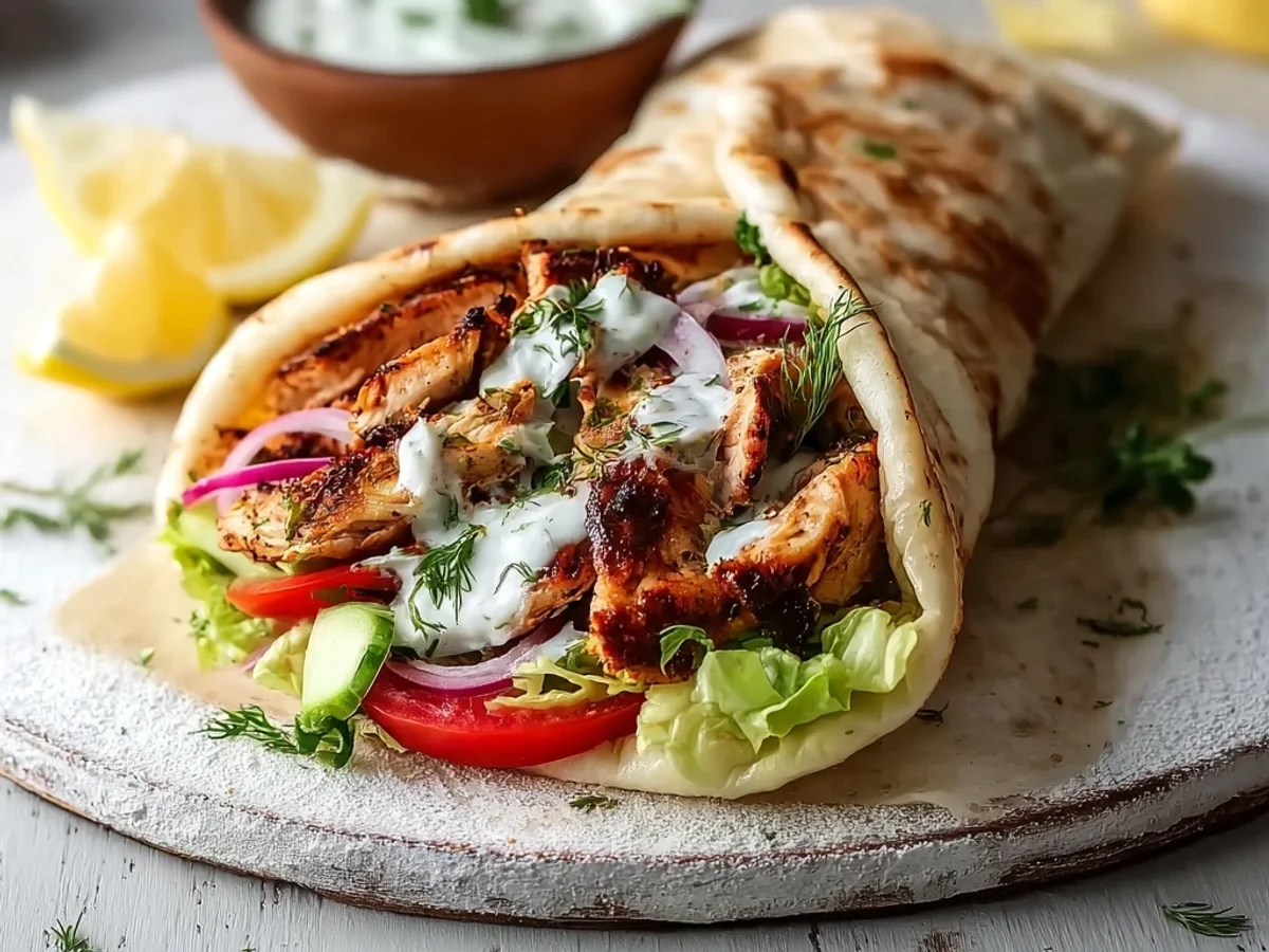 Flavorful Greek Chicken Gyros: A Taste of Home - Image 2